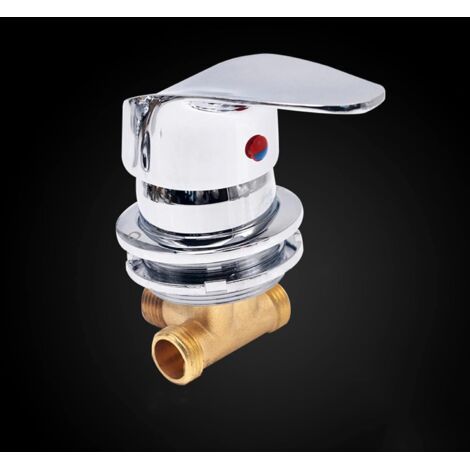 royaluxe-Mitigeur de douche encastré eau froide et chaude – Laiton galvanoplastie miroir PVD – Cartouche céramique – Contrôle précis de température (1/4)