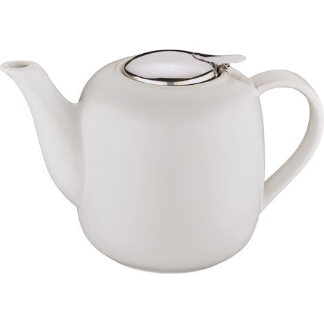 Küchenprofi LONDON - Teiera in ceramica con inserto per filtro, lavabile in lavastoviglie, capacità di conservazione del calore per un piacere di tè a lunga durata, teiera con colino, 8 tazze, 1,5 l (1/3)