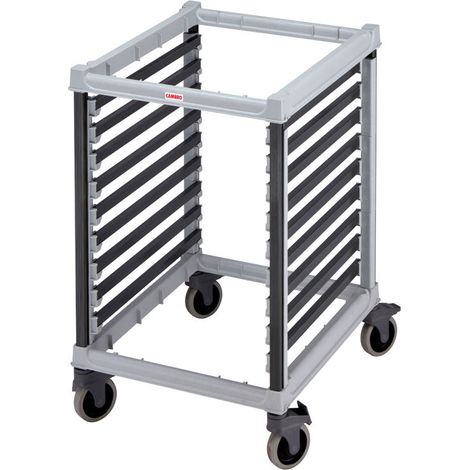 Chariot GN 2/1- 18 Bacs - 83.5 x 64.5 x 101.6 cm - Gris Moucheté - Cambro
