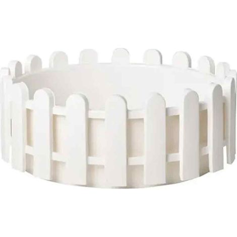 Maceta - 8 cm - Para Plántulas Y Suculentas - Con Agujero De Drenaje - Incluye Plato - Blanca (1/5)