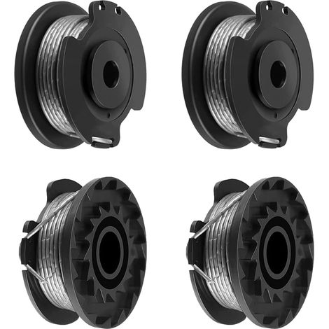 Jeu de 4 bobines de rechange pour débroussailleuses Bosch Art 23 SL, Art 26 SL, EasyGrassCut (Réf : F016800569 et F016800385) (1/4)