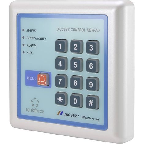Renkforce 1582598 Serrure à code numérique montage en saillie jeu 12 V IP65 avec clavier éclairé (1/4)