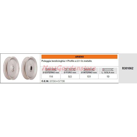 Polea loca ARIENS para tractor de césped R301062
