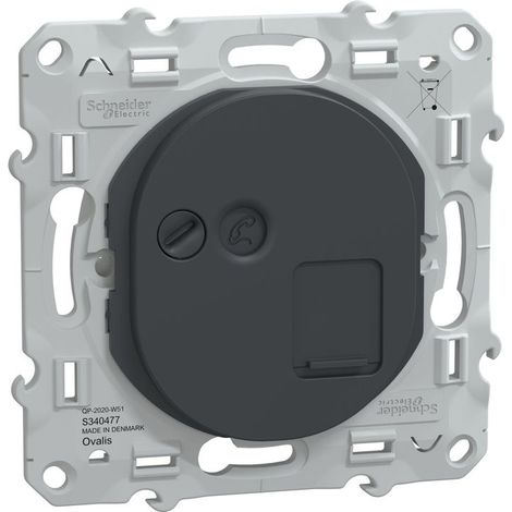 Ovalis - prise RJ45 - cat6a - grade 3 (multimédia +) (longue distance) -Anth (S340477) (1/5)
