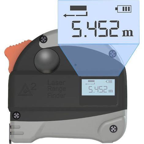 Télémètre Laser Infrarouge Rechargeable, Mètre Ruban Numérique de Mesure de Distance, Outil Précision (1/5)