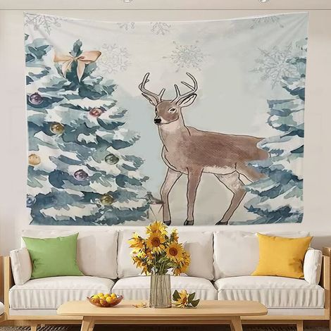 Tapis Murale - Polyester - 180 x 150 cm - Décoration Murale pour Bureau Chambre Salon - 1 Pièce (1/5)