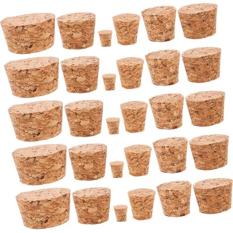 60 bouchons liège - naturels, coniques, pour brassage maison (1/5)