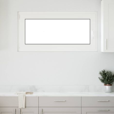 Kellerfenster RISOR Weiß 120 x 60 cm PVC und Glas