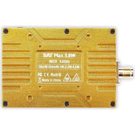 Émetteur vidéo et audio 64 canaux 4,9 GHz, 5,8 GHz, 6 GHz et 5,8 W (1/5)