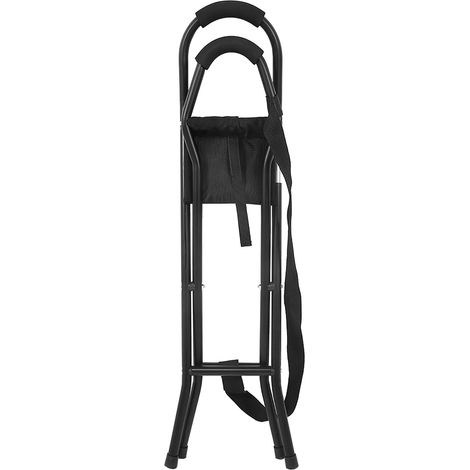 Canne de marche pliante avec siège, tabouret léger portable, canne-siège pour randonnée et soutien (1/5)
