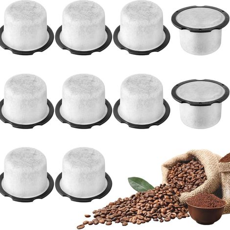 Adatto per bar e macchine da caffè con macinacaffè/preparatori GE Profile, filtri a carbone attivo da guscio di cocco - 10 pezzi (1/2)