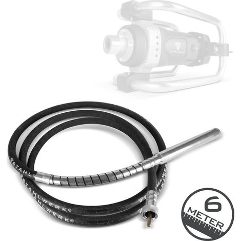 STAHLWERK Bottiglia vibrante Ø 45 mm Lunghezza tubo flessibile 600 cm vibratore interno