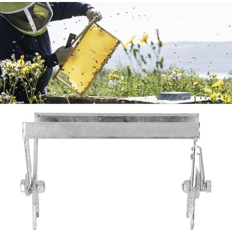 Outil de levage de cadres de ruche en acier inoxydable avec pince à peigne - Accessoire apicole (1/5)