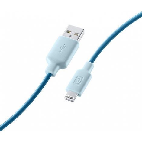 Cellularline Lade- und Datenkabel blau 100cm USB Type-A auf Apple Lightning USBDATAMFISMARTB