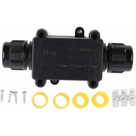 Boîte de jonction IP68, connecteur de Protection de ligne de câble souterrain à 2 voies, étanche pour l'extérieur