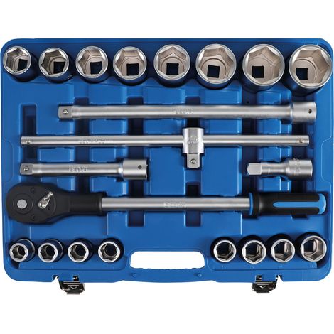 Coffret bgs douilles 6 pans cv 19 a 50 mm 3/4 cliquet et accessoires (1/2)