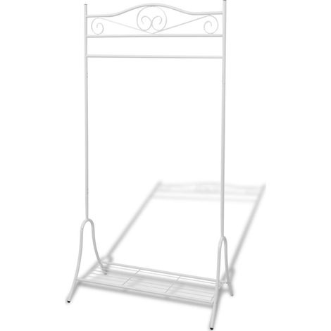 Portant à vêtements Blanc Acier vidaXL (1/5)