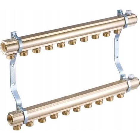 Colector calefacción Perfexim PHA-102 latón 10 circuitos 45 mm (1/2)