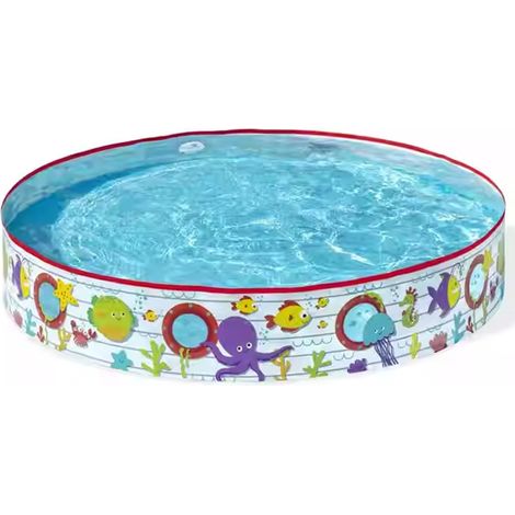 Planschbecken, faltbares Hundebecken, nicht aufblasbares Schwimmbad, tragbare rutschfeste Badebadewanne für den Innen- und Außenbereich (122 cm)