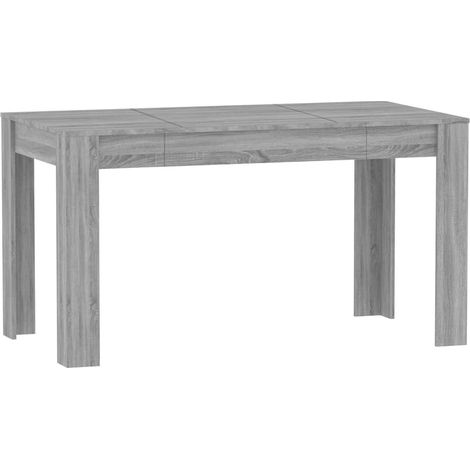 Maison Exclusive - Esstisch Grau Sonoma 140x74,5x76 cm Holzwerkst (1/5)