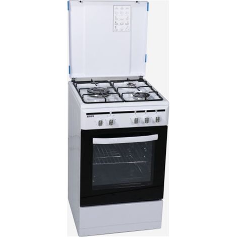 Rommer ECH352FG BUT - Cocina De Gas 3 Zonas Coccion Blanca Horno Elect