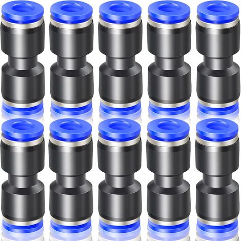 Raccordi pneumatici a innesto blu con diametro esterno di 10 mm (PU-10) (1/5)