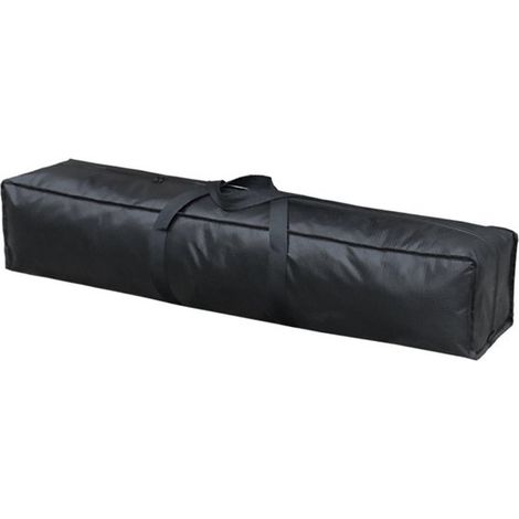 Sac de rangement noir pliable à fermeture éclair extensible - adapté aux bancs de patio - tapis de yoga - trépieds de photographie et tapis de sol (1/5)