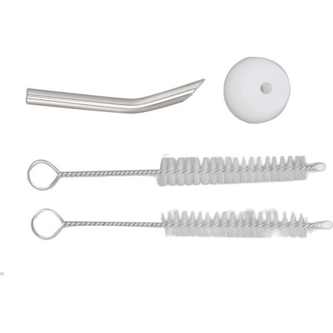 Théière à bec allongé en acier inoxydable durable, silicone de qualité alimentaire, sûre, pour une utilisation à la maison et en extérieur (1/5)