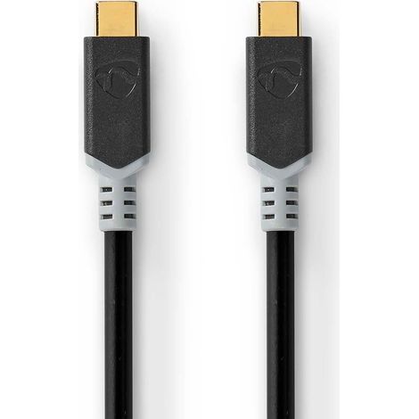 CCBW64020AT10 Câble USB USB 3.2 Gen 2x2 USB-C Mâle USB-C Mâle 100 W 4K@60Hz 20 Gbps Plaqué or 1.00 m Rond PVC Anthracite Boite avec Fenêtre (1/3)