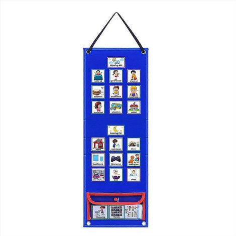 Emploi du temps visuel pour enfants : tableau de routine quotidienne avec calendrier à 70 cartes (1/5)