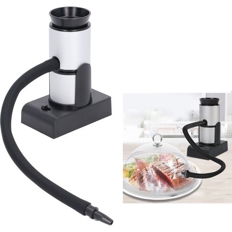 Pistolet fumoir pour gastronomie moléculaire, pistolet fumoir à cocktails, pistolet fumoir à steak, pistolet fumoir à saumon, fumoir à bois fruitier, livré sans piles. (1/5)