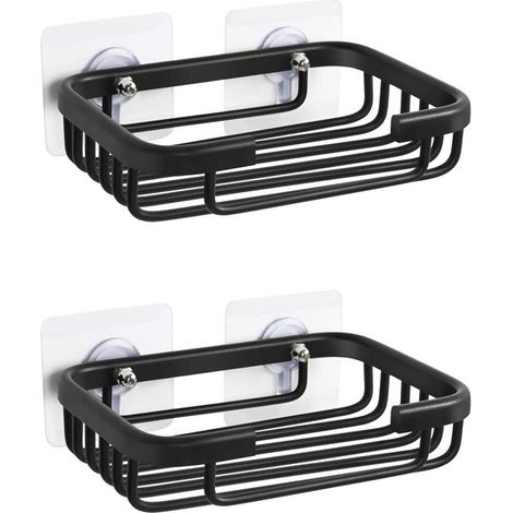 2 teilige Seifenschale für Badezimmer Seifenschale Schwammhalter Seifenschale aus Edelstahl mit integriertem, selbstentleerendem Seifenhalter Wan (1/5)