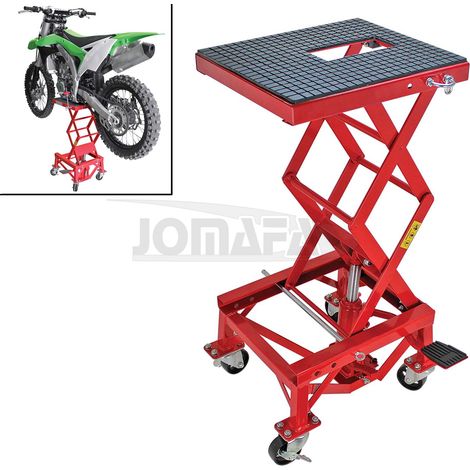 JOMAFA - ELEVADOR HIDRAULICO DE MOTOS CON RUEDAS/PLATAFORMA ELEVADORA 135 KILOS (1/5)