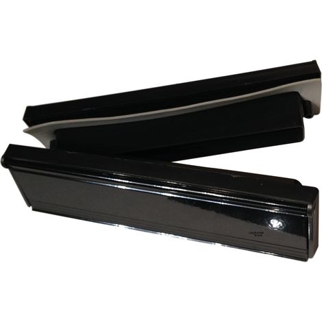 Black Finish Sleeved Letter Box Cover - Complete Internal and External Draught Excluder (1/5)