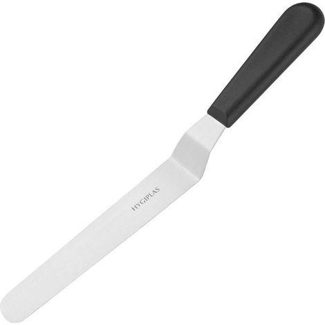 Spatule Professionnelle Noire Lame Coudée 190 mm - Hygiplas (1/5)