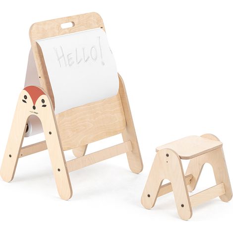 MamaToyz Table en bois pour enfants & table à dessin renard (1/5)
