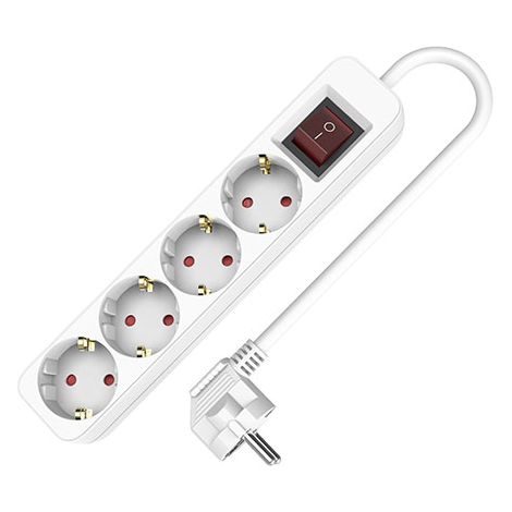 Regleta Enchufes 4 Tomas con interruptor TM Electron (1,5 m) (1/5)