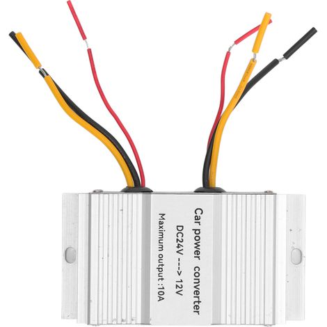 Convertisseur de tension DC24V vers DC12V 10A 120W, réducteur de tension étanche IP68 pour chariot de golf, alimentation électrique robuste (1/5)