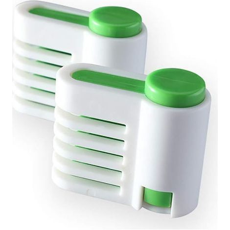 Lot de 2 outils de découpe en plastique pour bases de gâteaux à 5 couches, outil de découpe et de fixation pour gâteaux à faire soi-même, outil de découpe et de fixation pour pain, outil de cuisine (v (1/5)