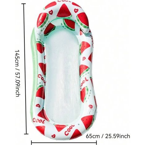 Hamac aquatique pliable d'extérieur, matelas de piscine gonflable flottant (1/5)