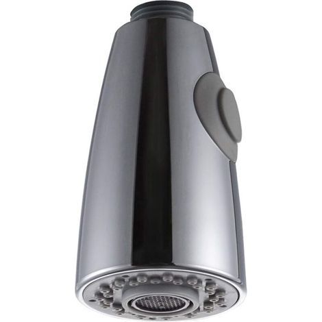 Douchette Robinet Cuisine 2 Jets Tête de Robinet de Rechange Douchette pour Robinet Remplacement Douchette pour Mitigeur Cuisine, Chromé, G1/2\ (1/4)
