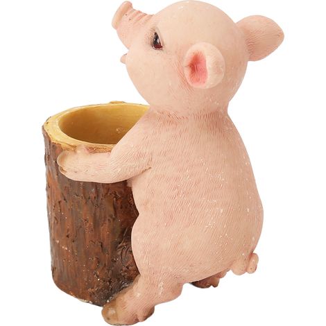 Ces adorables et réalistes miniatures sculptures de cochons en résine peintes à la main conviennent parfaitement aux maisons, aux voitures et aux jardins extérieurs.