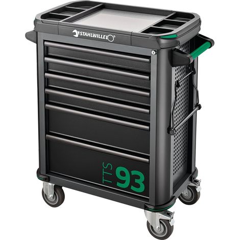 Stahlwille Werkstattwagen TTS 93/6 A 6 Schubl. 481 x 877 x 1000 mm anthrazit, RAL 7016 schwarz RAL 9005 (1/5)