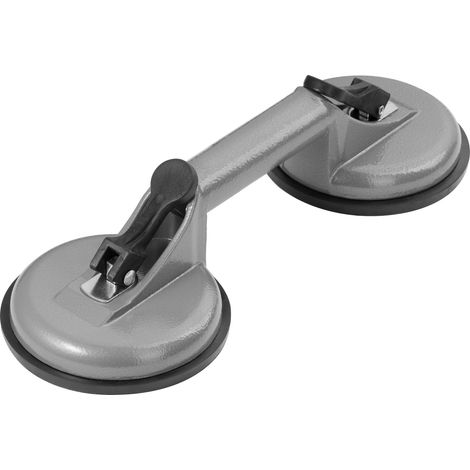 Support à ventouse double en aluminium pour fenêtres, résistance 100 kg, Vorstahl (1/3)
