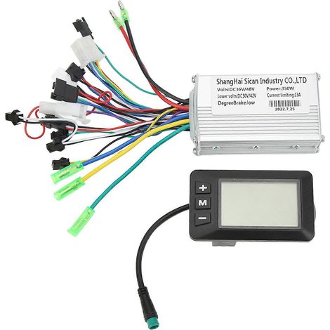 Vélo Électrique Kit Conversion 36V 48V 350W Moteur Sans Balais Contrôleur LCD Panneau Ensemble Complet pour Cyclisme et Déplacements (1/5)