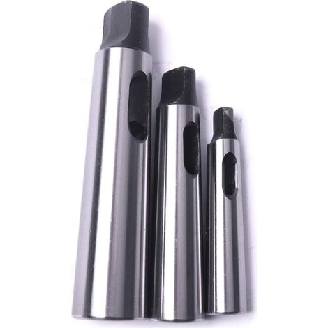 Cône Morse douille de perçage Réduction adaptateur pour tour de fraisage (MT1 à MT2, MT3 à MT2, MT3 à MT4,3pcs) (1/5)