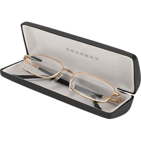 Lunettes de lecture en cristal pour soulager la fatigue visuelle, lunettes presbytes haute définition avec étui (+300) (1/5)