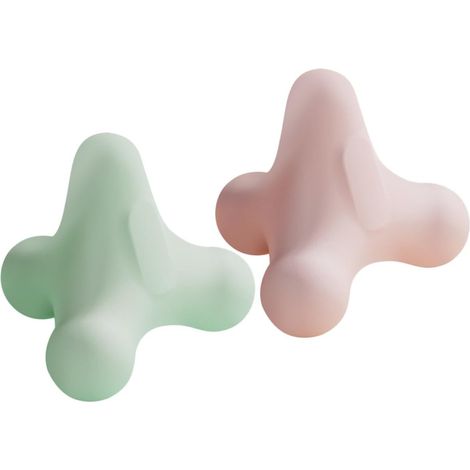 Lot de 2 balles de massage multifonctionnelles pour le yoga, le fitness, le dos et les points d'acupuncture des pieds et des mains.