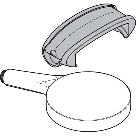 Hansgrohe - Ducha de repuesto con adaptador Allrounder, cromo 93829000