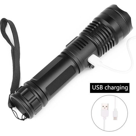 de Lampe poche rechargeable USB éclairage d'urgence extérieur (1/4)